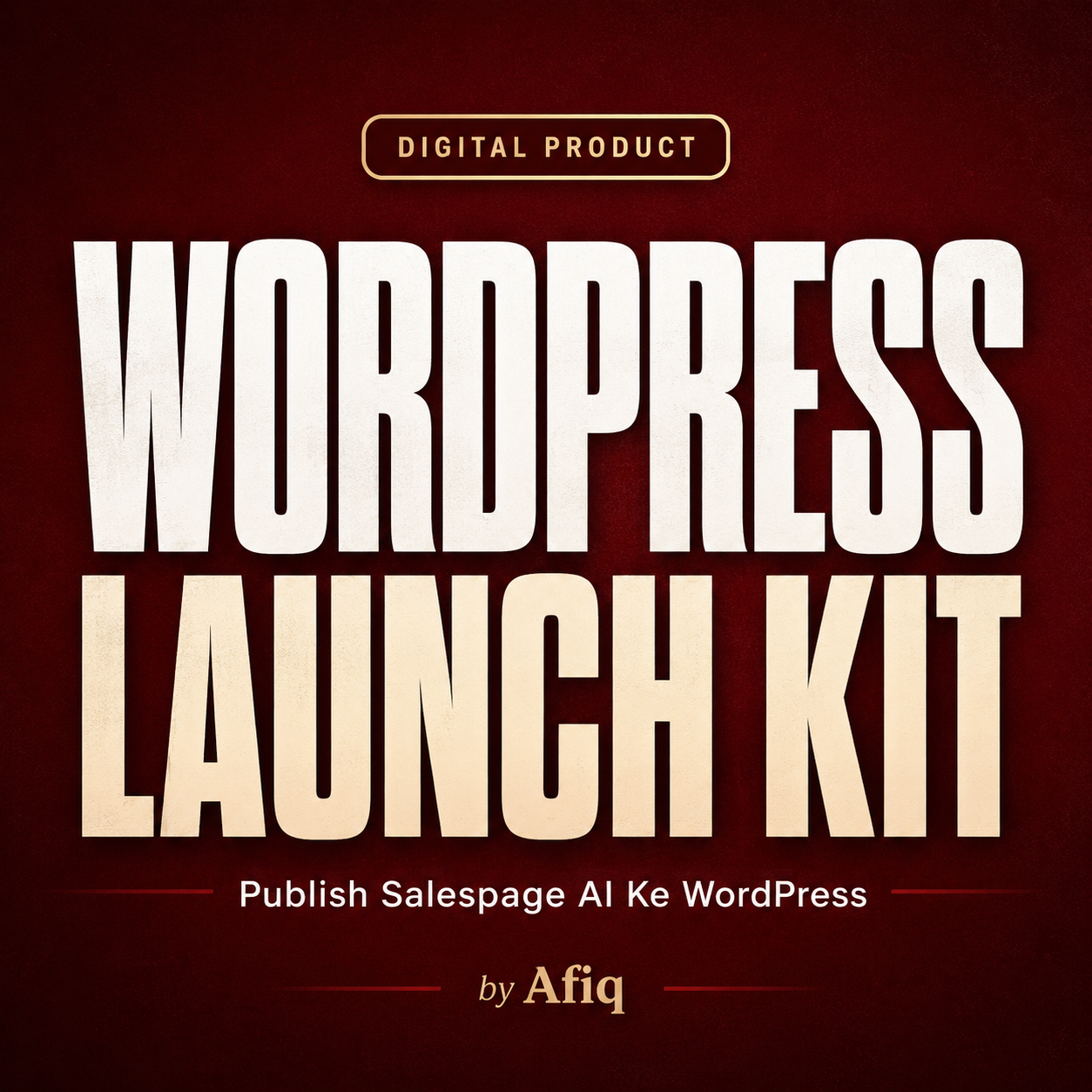 WordPress Launch Kit - Publish Salespage AI Ke WordPress